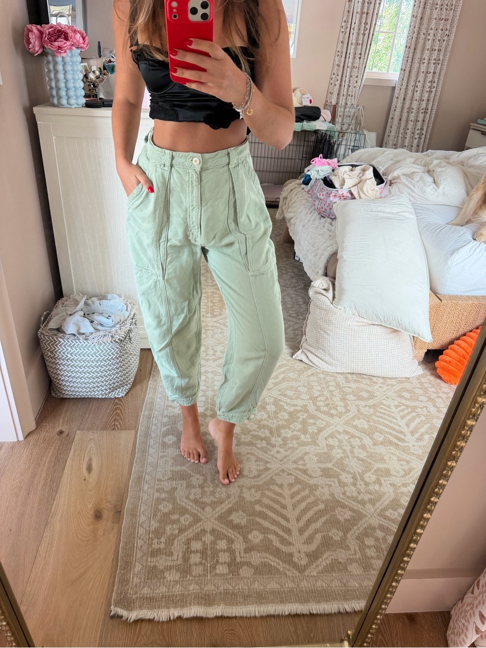 Mother Green Pants